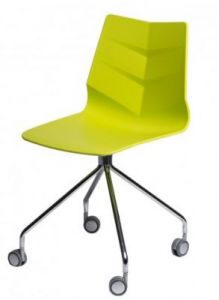 Krzesło Leaf Roll limonkowe
