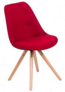 Krzesło Norden Star pikowane czerwon