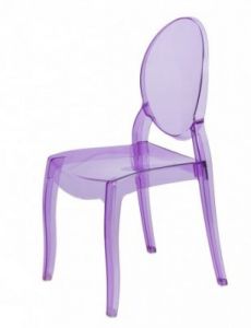 Krzesło Mia fioletowa transp