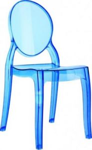 Krzesło Mia niebieki transp