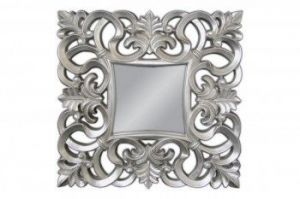 Lustro wiszące Baroque 76x76 srebrny