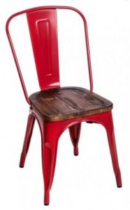 Krzesło Paris Wood czerwony sosna