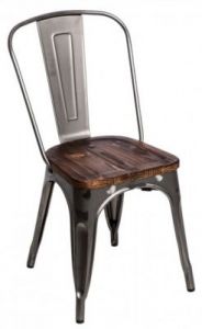 Krzesło Paris Wood metaliczny sosna