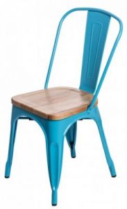 Krzesło Paris Wood niebieski jesion
