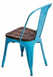 Krzesło Paris Wood niebieski sosna