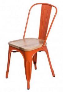 Krzesło Paris Wood pomarańczowy jesion