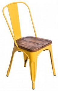 Krzesło Paris Wood żółty sosna