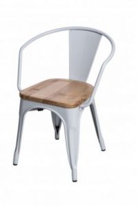Krzesło Paris Arms Wood biały jesion