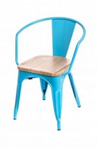 Krzesło Paris Arms Wood niebieski jesion