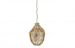 Be Pure Lampa wisząca duża żyrandol z drewnianych koralików - Be Pure 800551-N