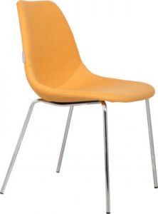 Zuiver Krzesło FIFTEEN UP chromowane/żółte 1100213